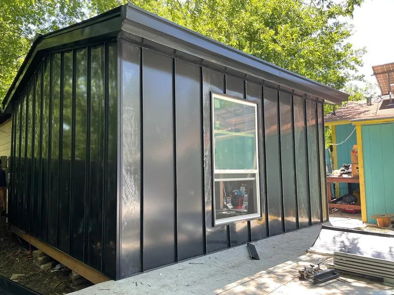 Black standing seam metal wall panels for Metal Roof Installation in Slippery Rock