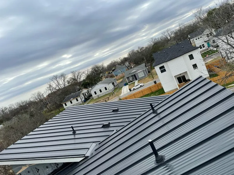 Standing seam metal roof panels with vents for Skylight Repair in Slippery Rock